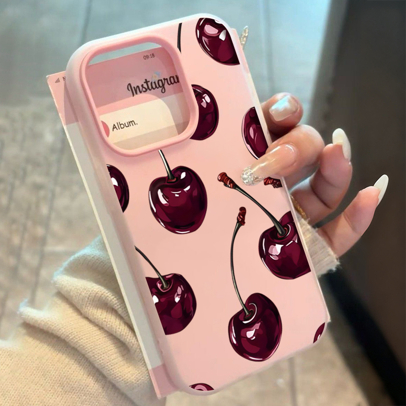Phone Accessories Red - レッドチェリーゼリー風スマホケース Samsung Galaxy S25 S24 S23