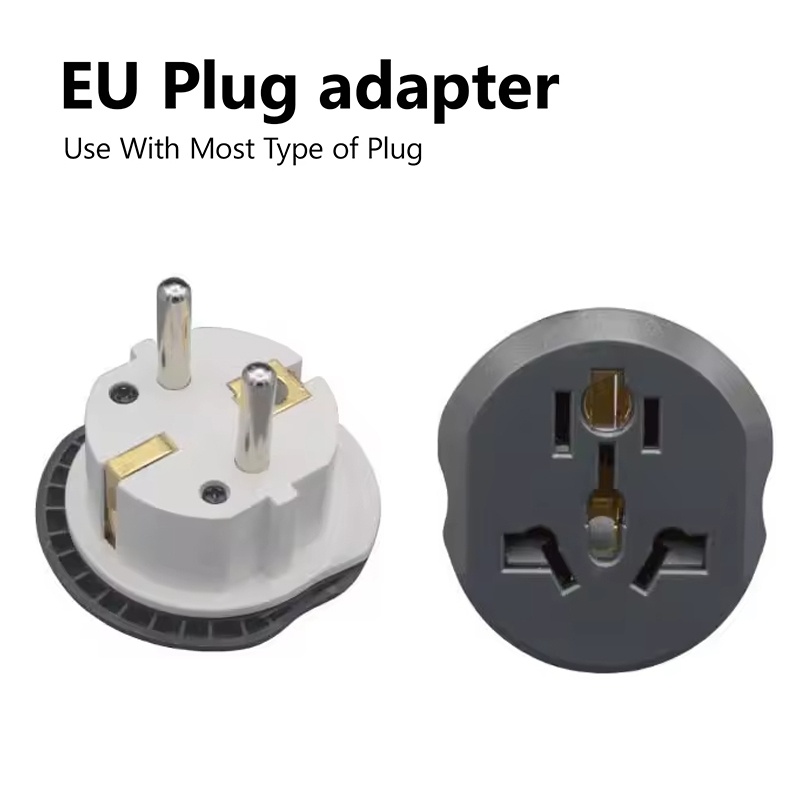 Phone Accessories Uk - 4.8mm 16A 100-250V ユニバーサル旅行用アダプター CNプラグからEUプラグへの変換コンバーター、英国、米国、オーストラリアから韓国への2ピン電源ソケットプラグ充電アダプター
