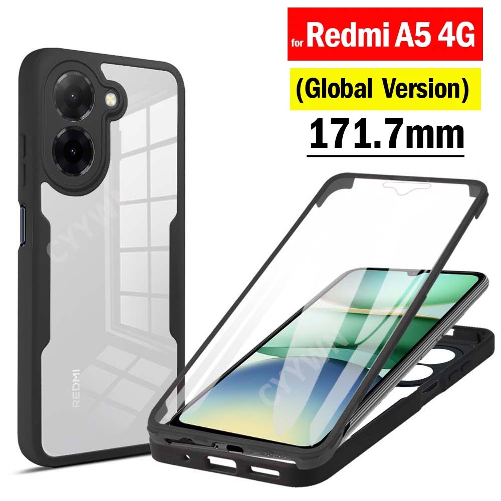 Phone Accessories Display - 360 フルボディスクリーンプロテクター透明ケース Redmi A5 4 グラムグローバル