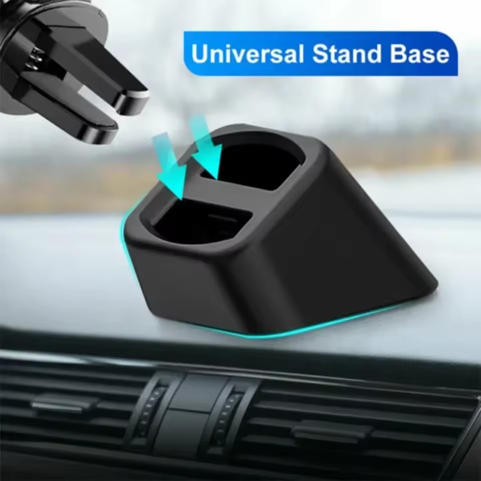 Phone Accessories And Electronics - 車載用ユニバーサル携帯電話ブラケットベース、ダッシュボード用携帯電話ホルダー、車内エアコン吹き出し口クリップ式携帯電話GPSスタンドクレードル、カーアクセサリー