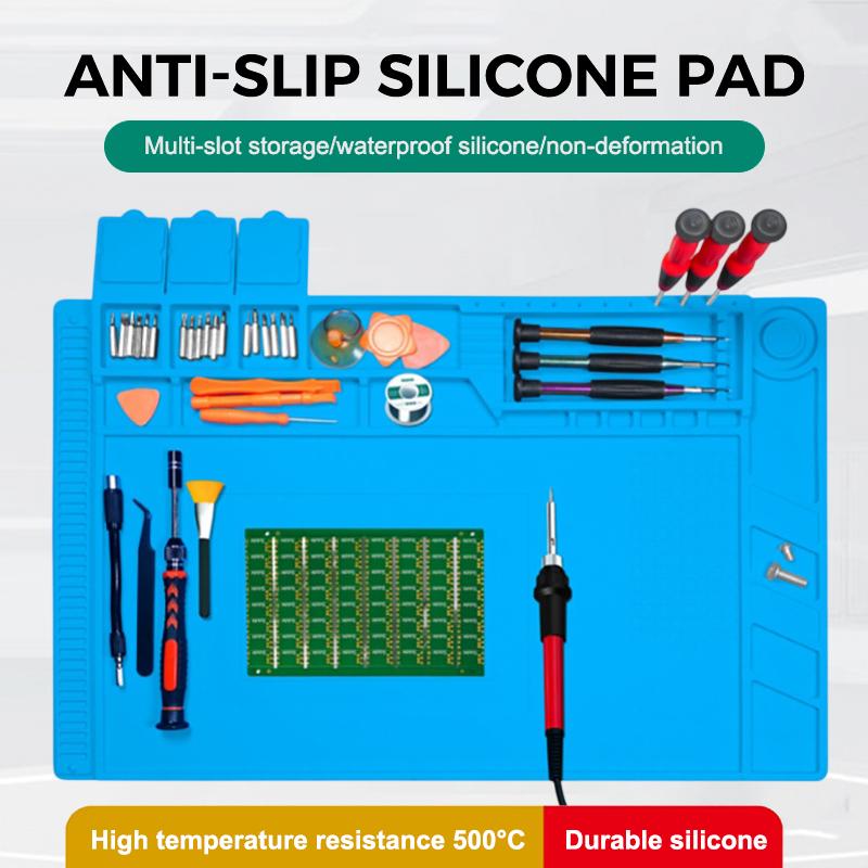 帯電防止シリコン耐熱テーブルマット 磁気断熱シリコンマット  - Phone Accessories Repair のレビューと価格