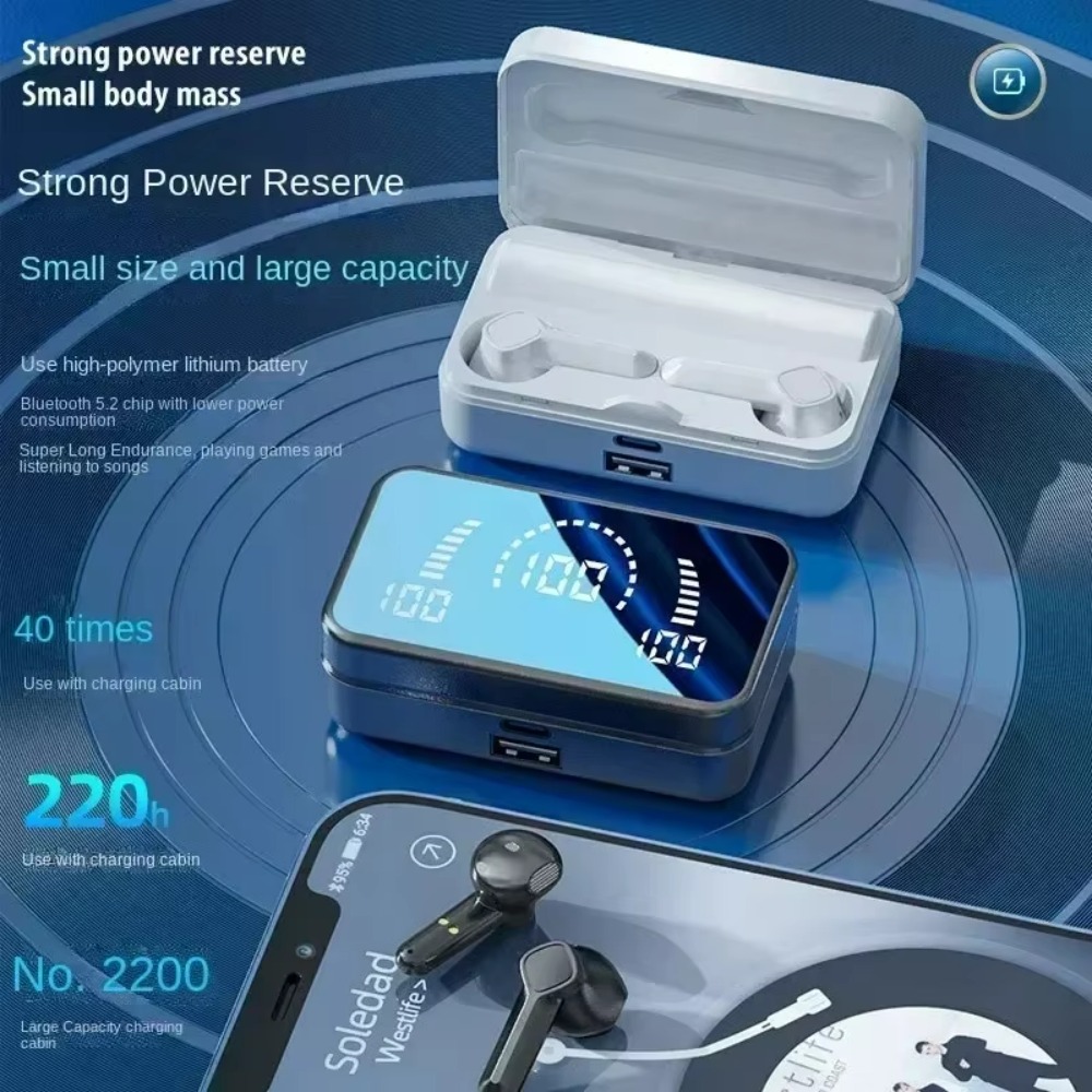 QCY TWS S20 ワイヤレスイヤホン Bluetoot - Wireless Earbuds Case のレビューと価格
