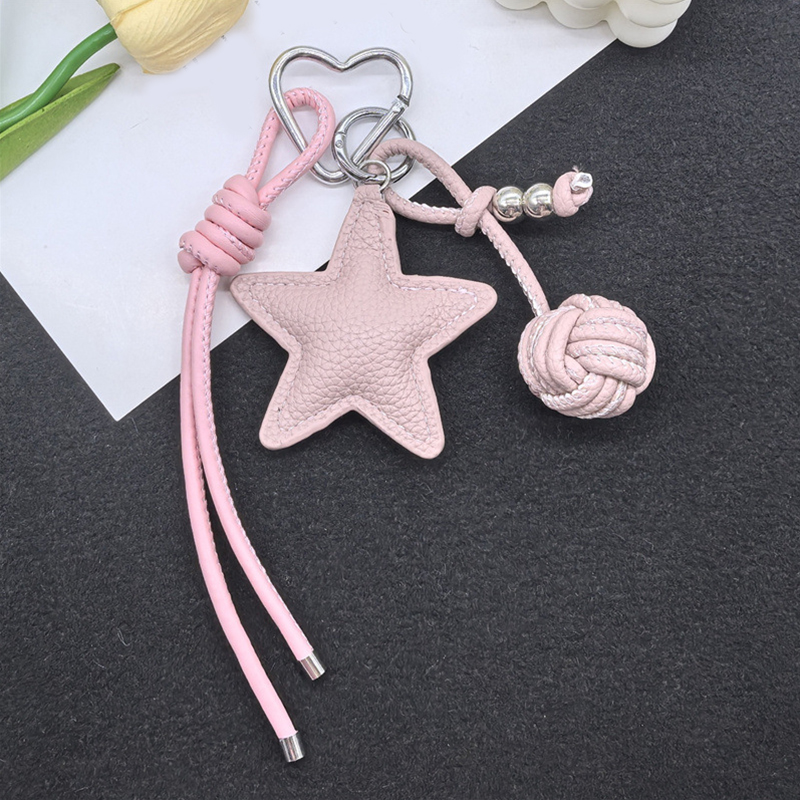 編み込みロープバッグ 高級キーホルダー 五芒星ペンダント 吊 - Phone Accessories Highpoint のレビューと価格