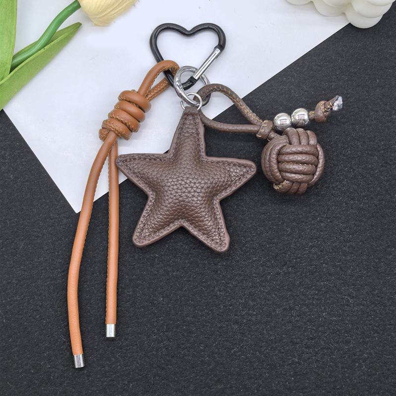 編み込みロープバッグ 高級キーホルダー 五芒星ペンダント 吊 - Phone Accessories Highpoint のレビューと価格