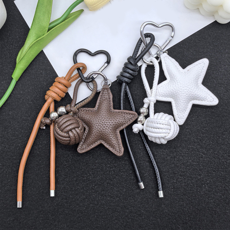 編み込みロープバッグ 高級キーホルダー 五芒星ペンダント 吊 - Phone Accessories Highpoint のレビューと価格