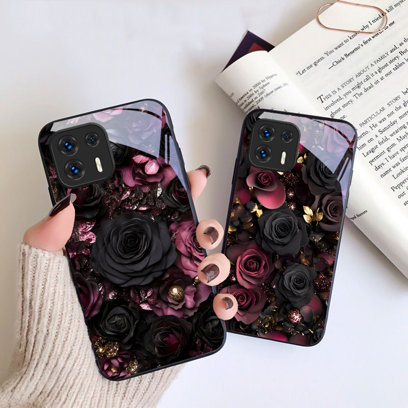 ワインレッドの花びら Motorola Moto G14 2 - Phone Accessories Red のレビューと価格