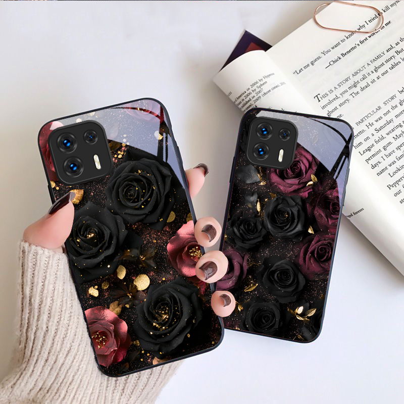 ワインレッドの花びら Motorola Moto G14 2 - Phone Accessories Red のレビューと価格