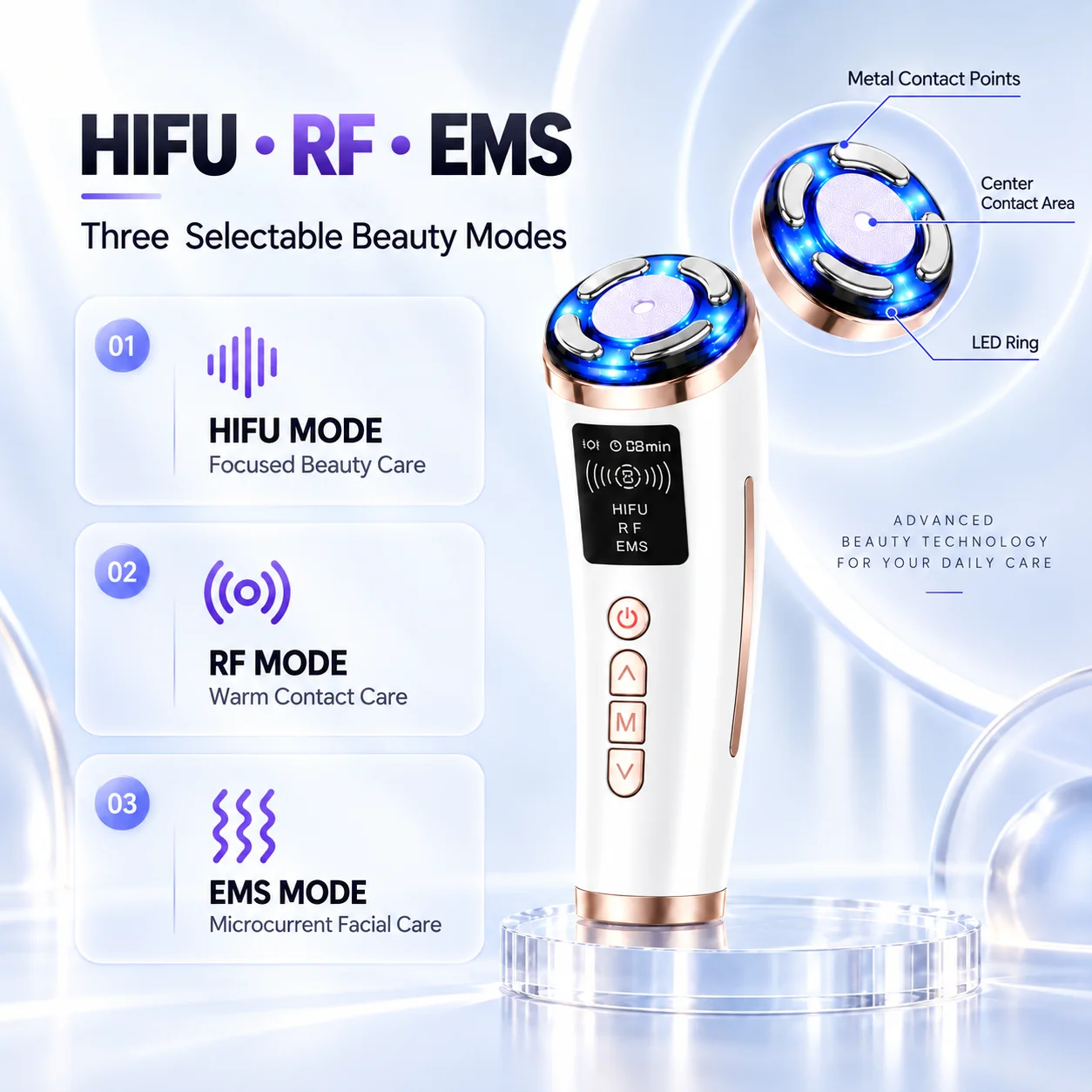 4 in 1 HIFU RF EMS フェイシャル美容機器  - Phone Accessories Uk のレビューと価格