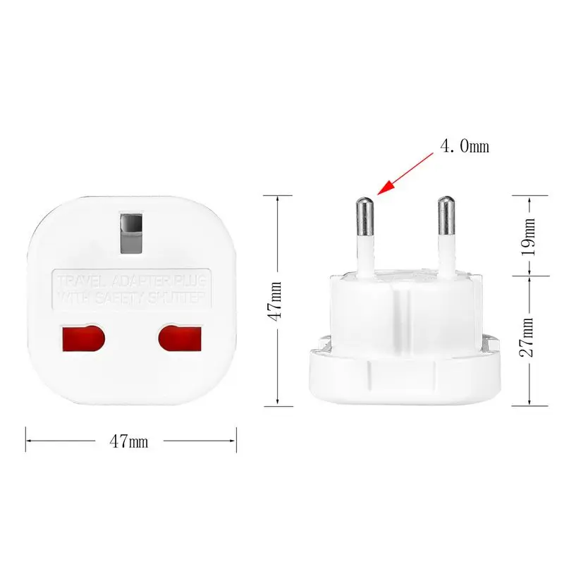 英国からEUユーロ電気トラベルアダプターEUプラグアダプター - Phone Accessories Uk のレビューと価格