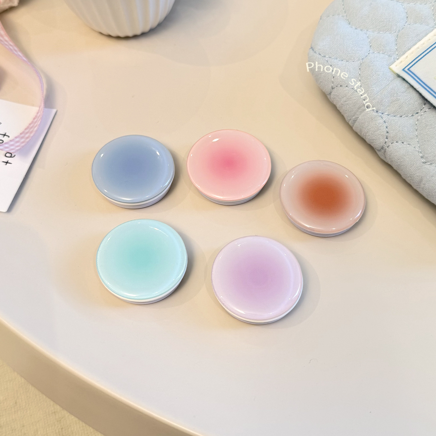 インスタ映え グラデーション スマホグリップホルダー 背面粘 - Phone Accessories And Electronics のレビューと価格