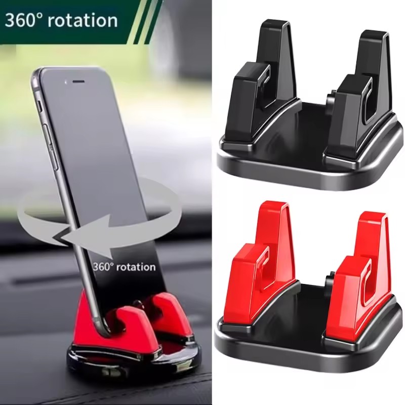 360 度回転車の携帯電話ホルダーダッシュボード粘着ユニバー - Phone Accessories And Electronics のレビューと価格