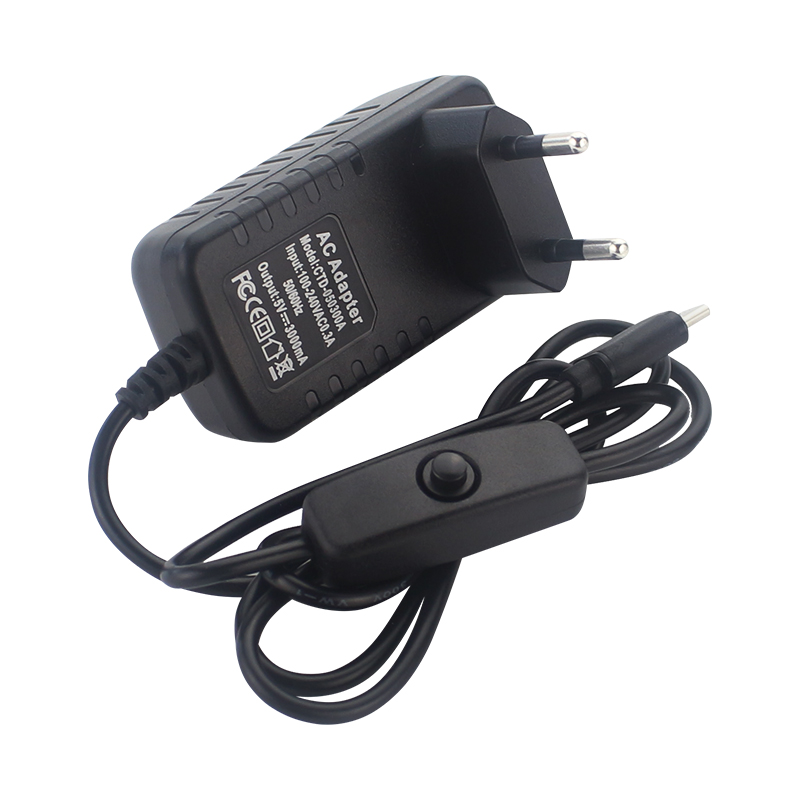 5V 3A電源供給装置、ON/OFFスイッチ付き、EU・US - Phone Accessories Uk のレビューと価格