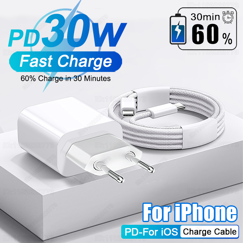 PD 30W急速充電器iPhone用15 11 12 13  - Phone Accessories Nothing のレビューと価格