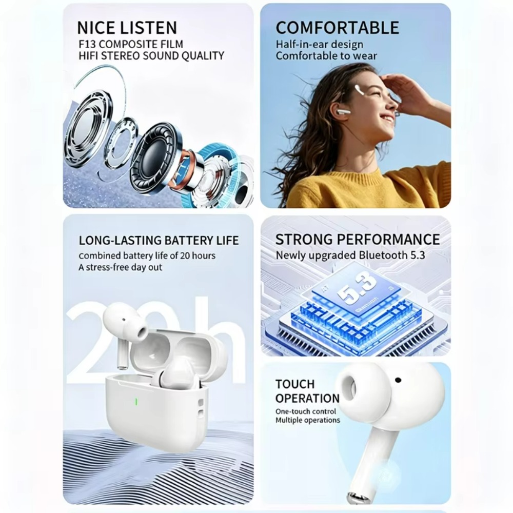 2028年型 新しいA7 Pro Bluetoothヘッドセ - Wireless Earbuds Case のレビューと価格