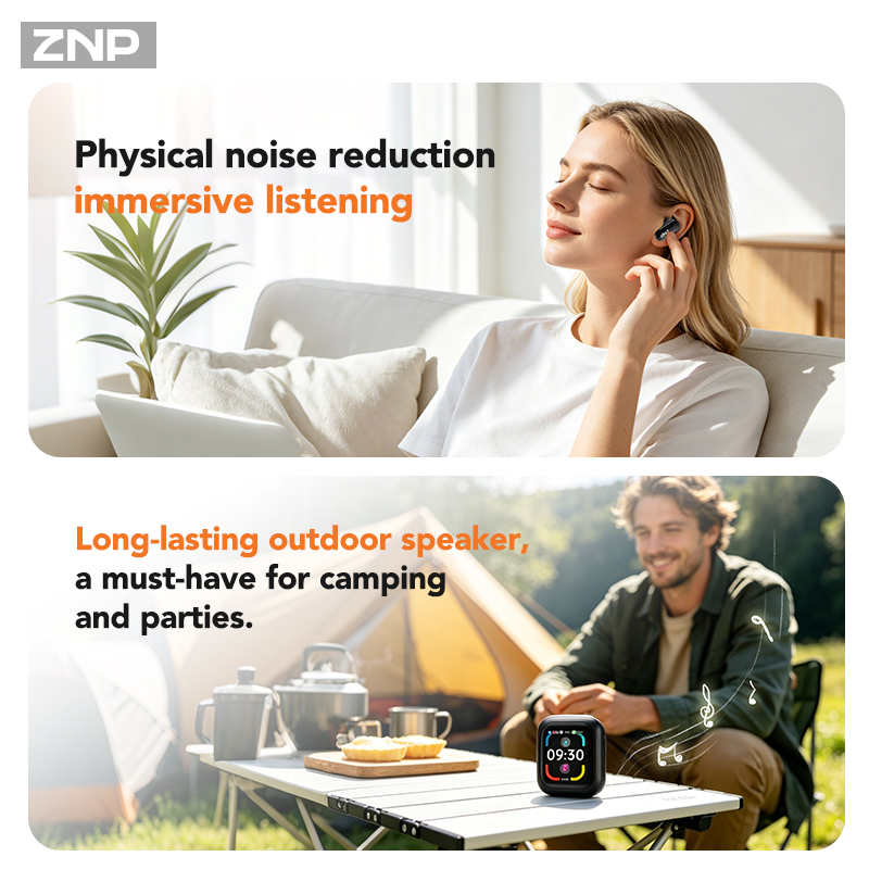 ZNP N04 TWS ワイヤレスイヤホン。タッチスクリーン - Wireless Earbuds Case のレビューと価格
