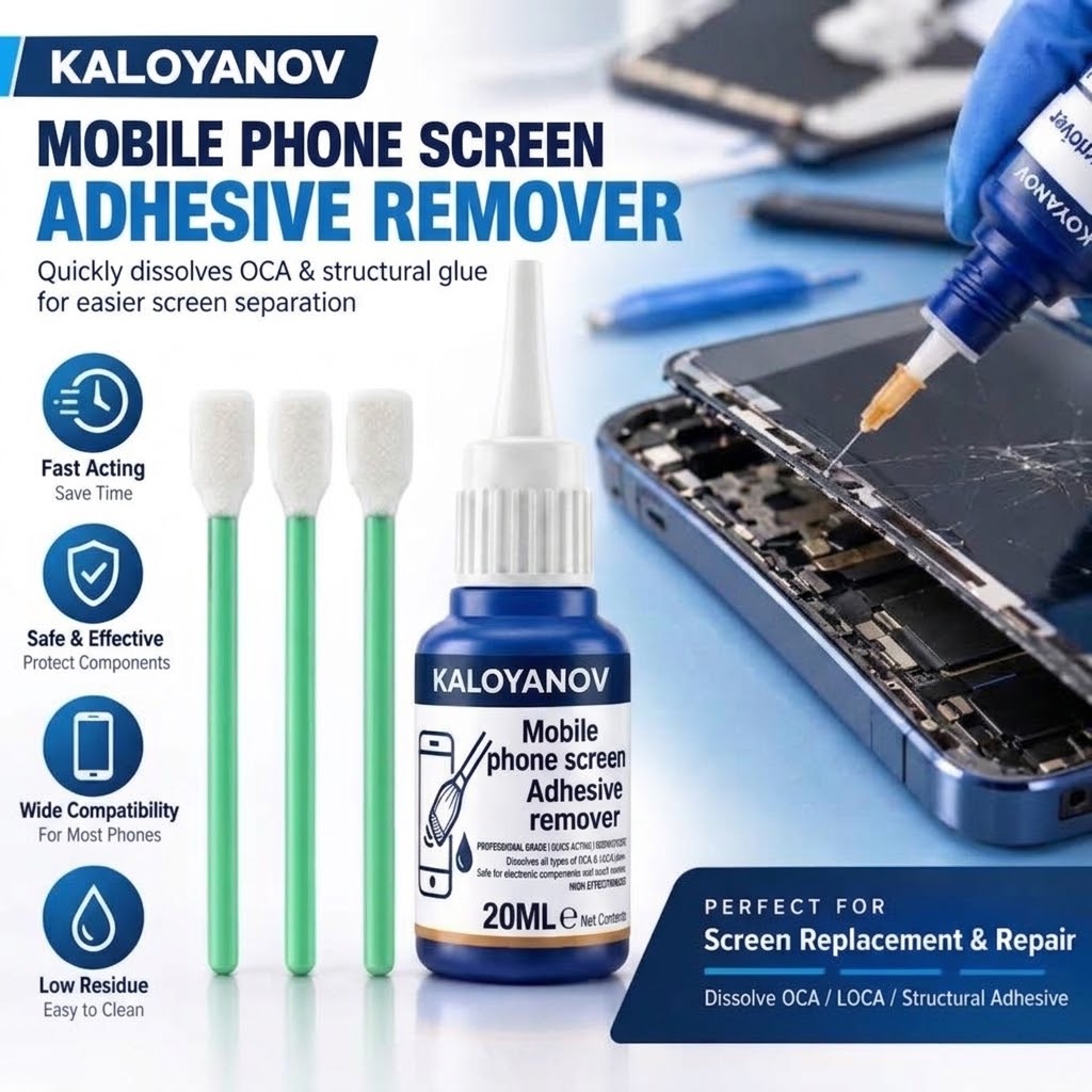 携帯電話画面の接着剤除去用精密針、平綿棒、LCDガラス分解用 - Phone Accessories Repair のレビューと価格