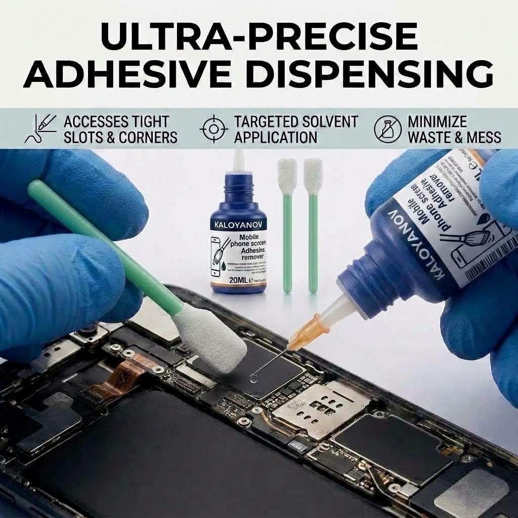 携帯電話画面の接着剤除去用精密針、平綿棒、LCDガラス分解用 - Phone Accessories Repair のレビューと価格