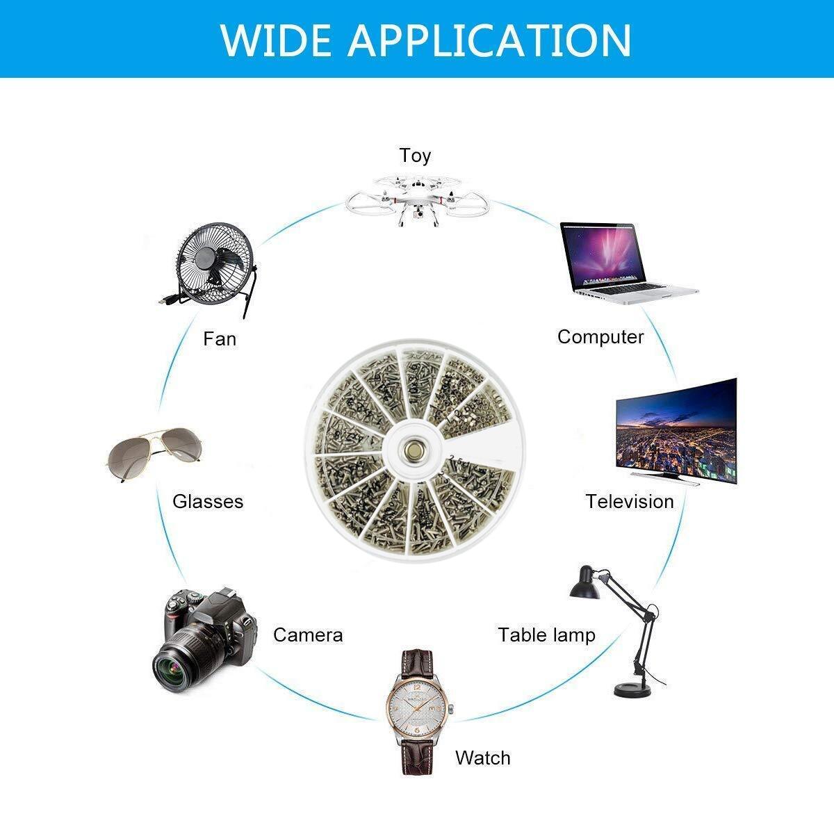 240/600個の小さなネジナットドライバーセット、眼鏡サン - Phone Accessories Repair のレビューと価格