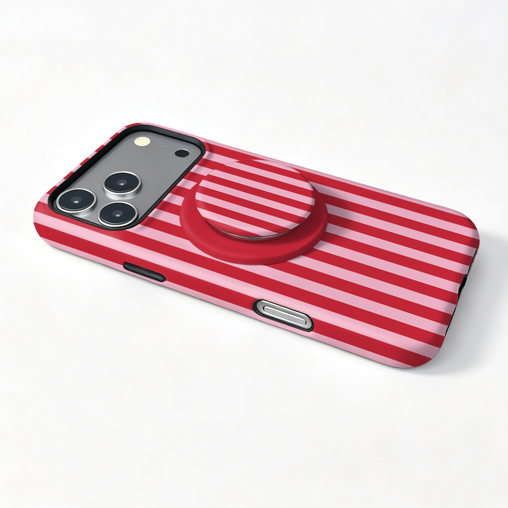 赤いストライプ柄のマグネット式ケース iPhone 17 1 - Phone Accessories Red のレビューと価格