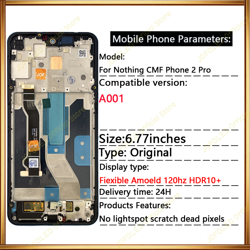 6.77インチ純正FHD+120HZ For Nothing - Phone Accessories Display Board のレビューと価格