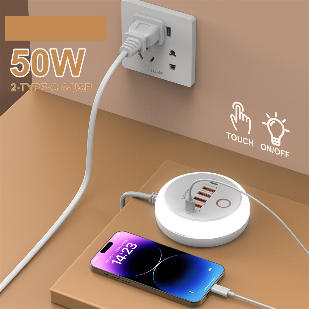 USB急速充電器 50W マルチポート Type-C 壁掛け - Phone Accessories Uk のレビューと価格